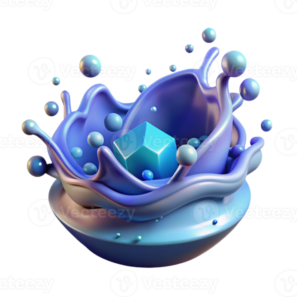 elegant modern Water Splash High Resolution Isolated high quality png