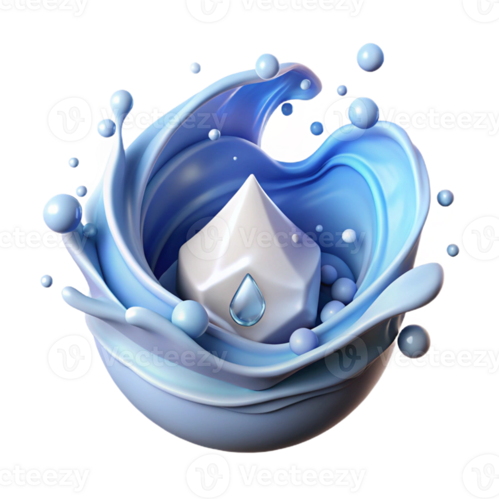 wonderful modern Water Splash Purity Icon Isolated for Water Purification png