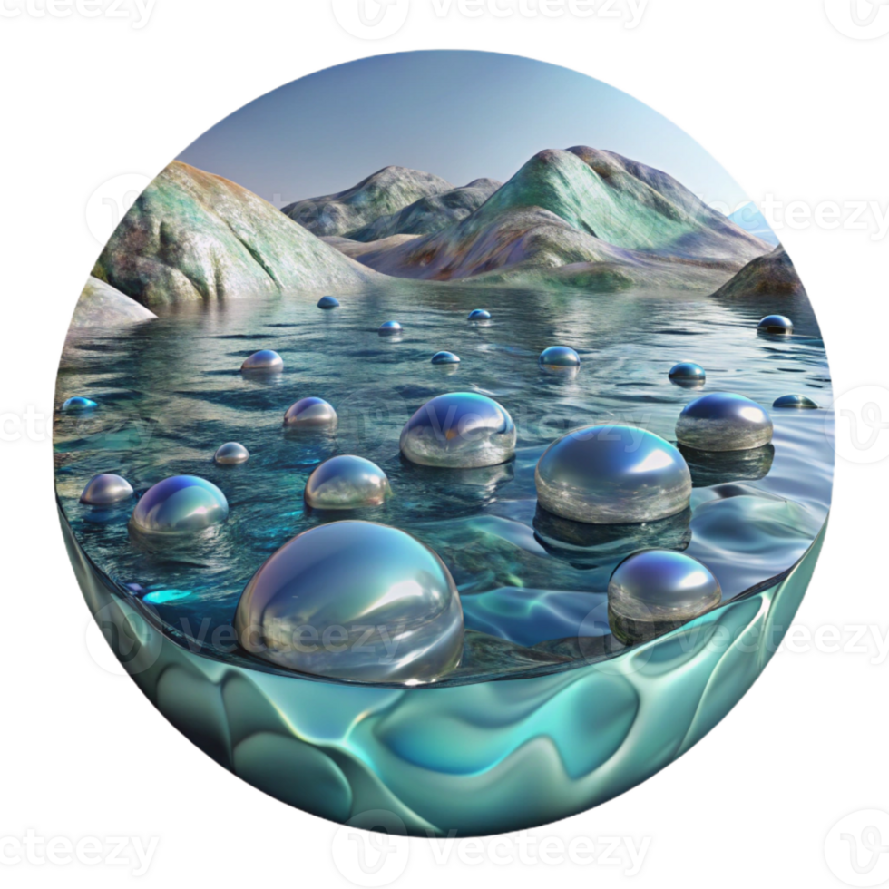 wonderful modern Water Texture Lake Surface Reflection Transparent for Nature Photography high quality png
