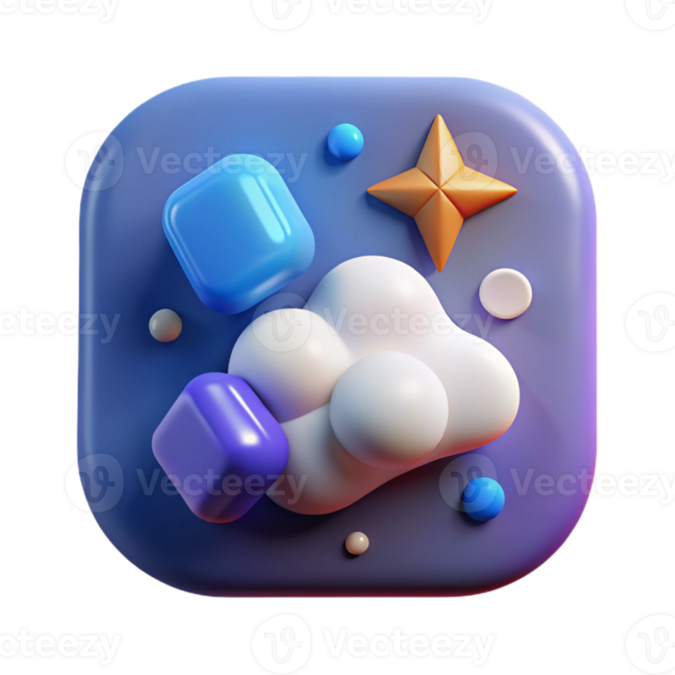 elegant modern Weather App Icon Isolated for Mobile Device Interfaces authentic png