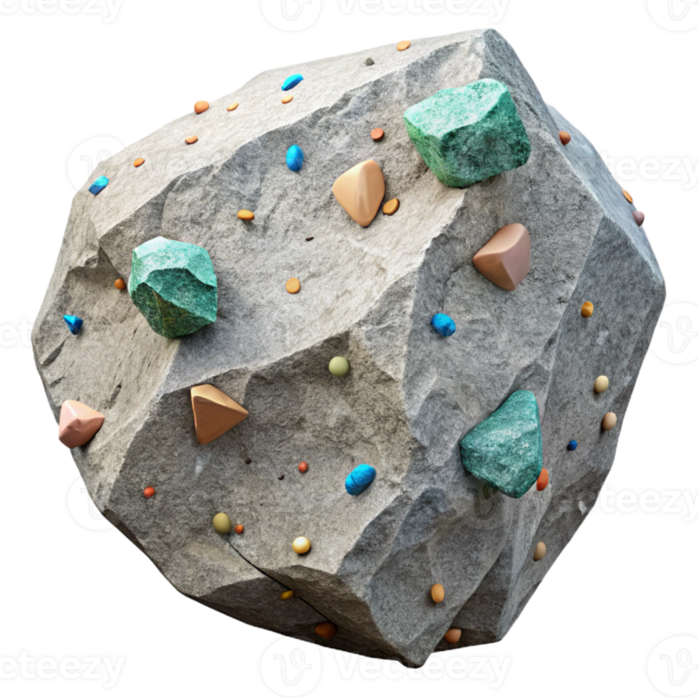 wonderful creative Weathered Stone Texture Chipped Edge Cutout for Architectural Visualization authentic png