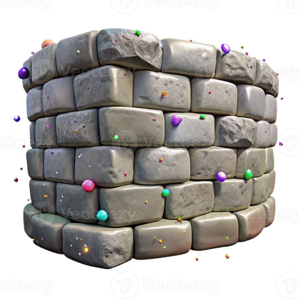 stunning minimalist Weathered Stone Wall Texture Cutout for Architectural Visualization exclusive png