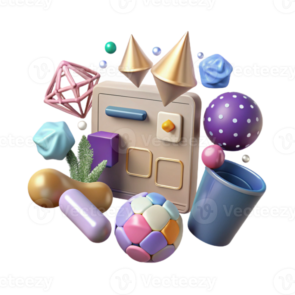 elegant abstract Web Design Elements Isolated for Website Development Projects genuine png