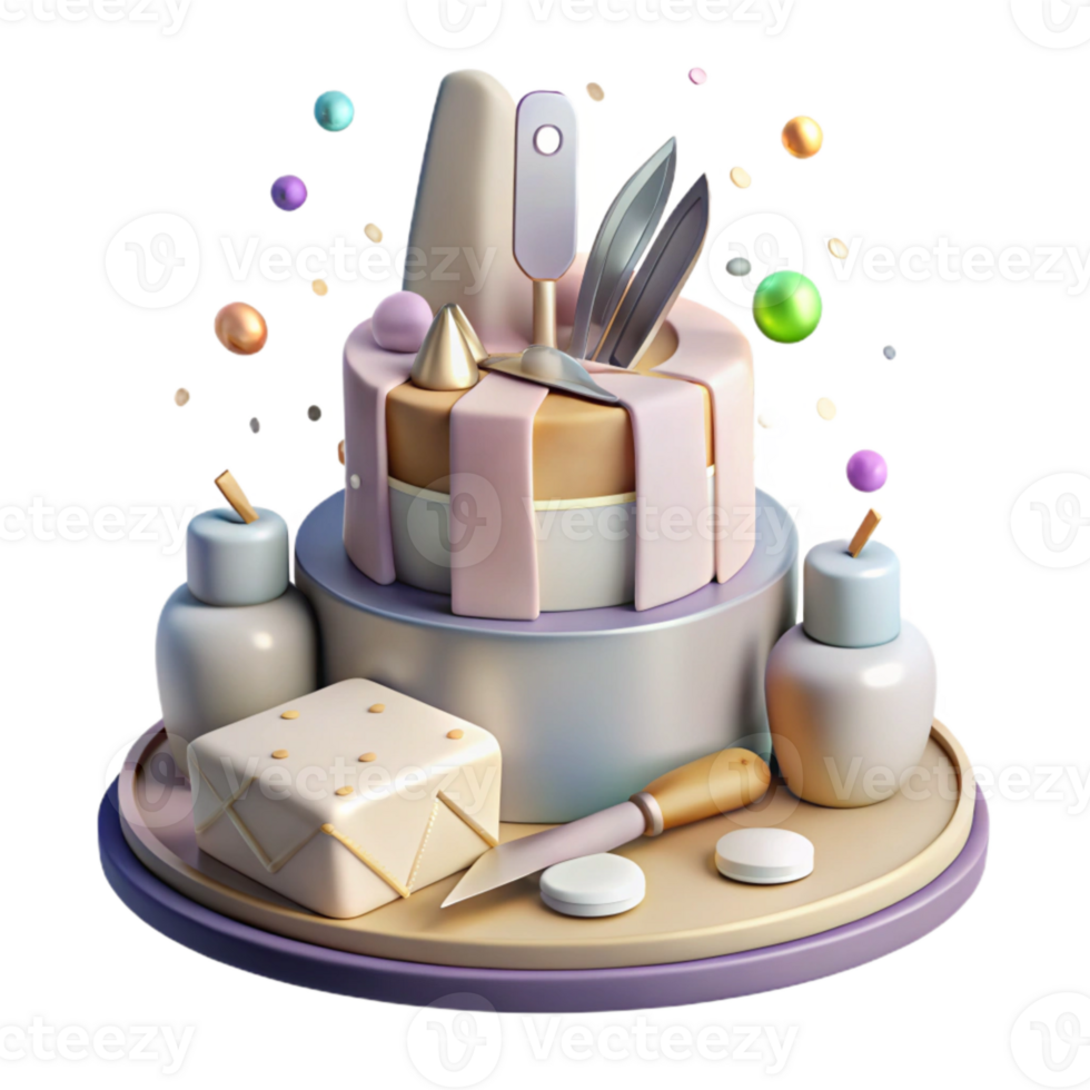 extraordinary vintage Wedding Cake Cutting Knife and Server Transparent for Catering Supplies detailed png