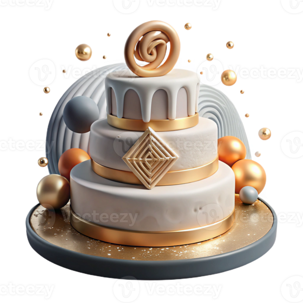 magnificent abstract Wedding Cake Topper Monogram Initials Isolated for Personalized Cake Design high quality png