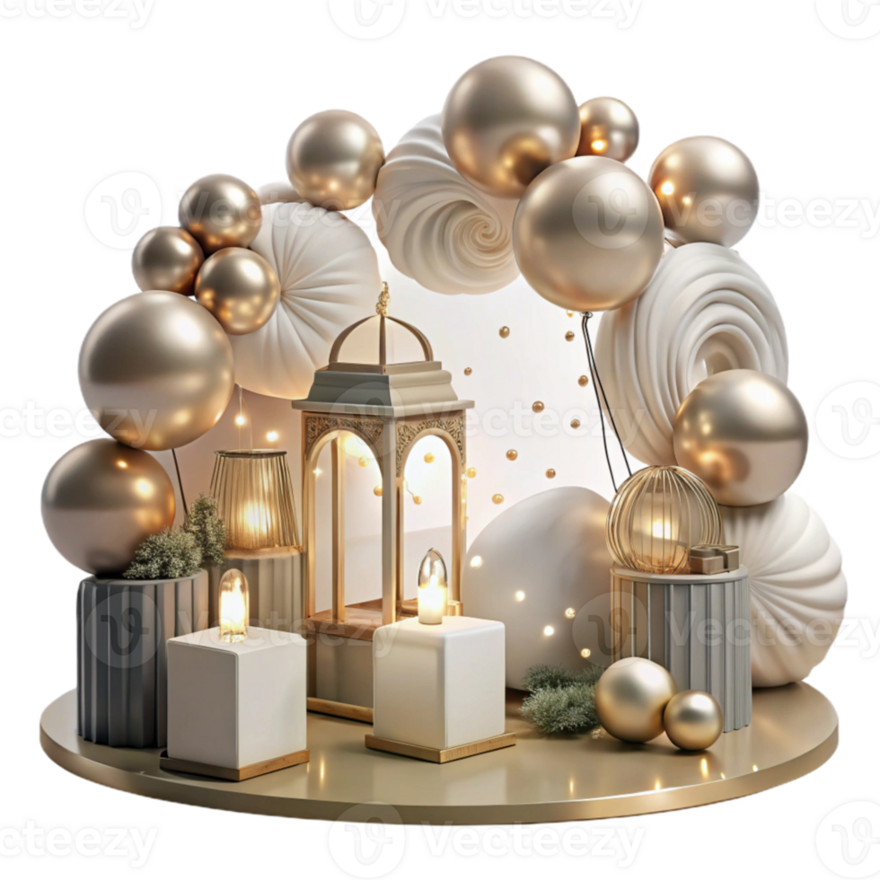 serene modern Wedding Decor String Lights and Lanterns Transparent for Romantic Ambiance professional png