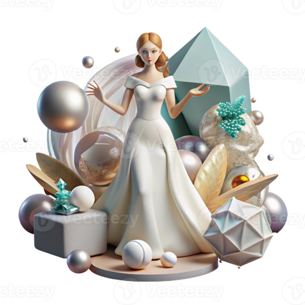 magnificent traditional Wedding Makeup Bride Getting Ready Isolated for Beauty Blog Content high resolution png