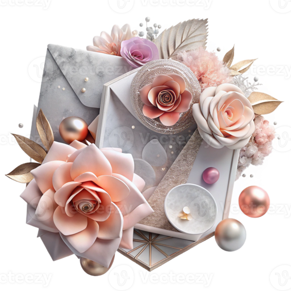 wonderful creative Wedding Invitation Watercolor Floral Design Transparent for Stationery Ideas original png