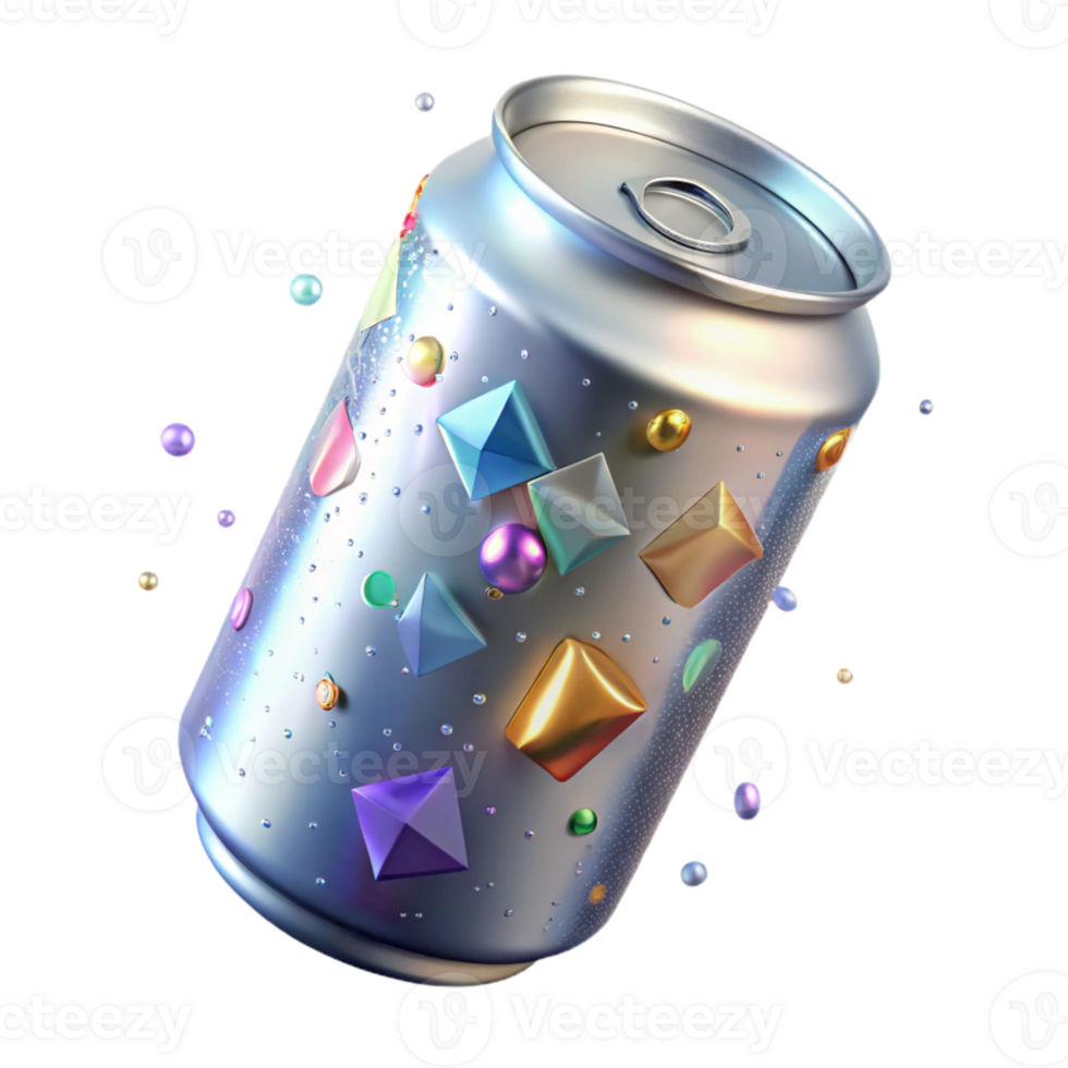 beautiful abstract Aluminum Can Texture Transparent for Packaging Mockups high resolution png