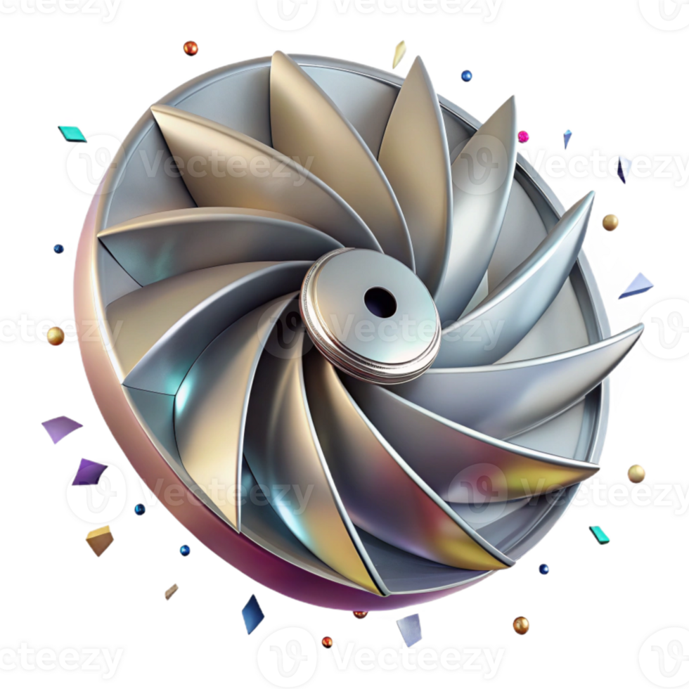 impressive traditional Aluminum Fan Blade Transparent for Cooling System Design original png