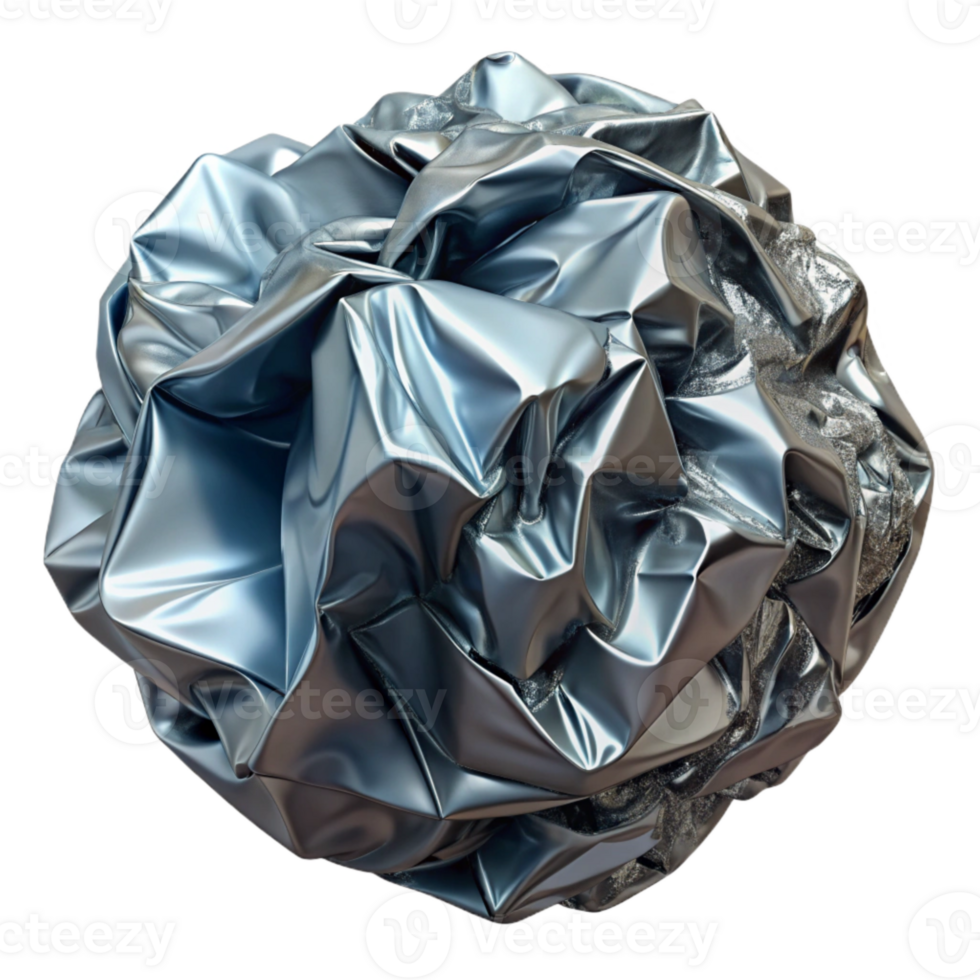 extraordinary traditional Aluminum Foil Crumpled Texture Isolated for Graphic Projects authentic png