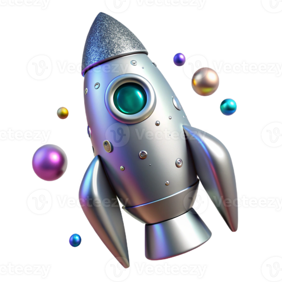 stunning creative Aluminum Rocket Body Isolated for Space Exploration high quality png