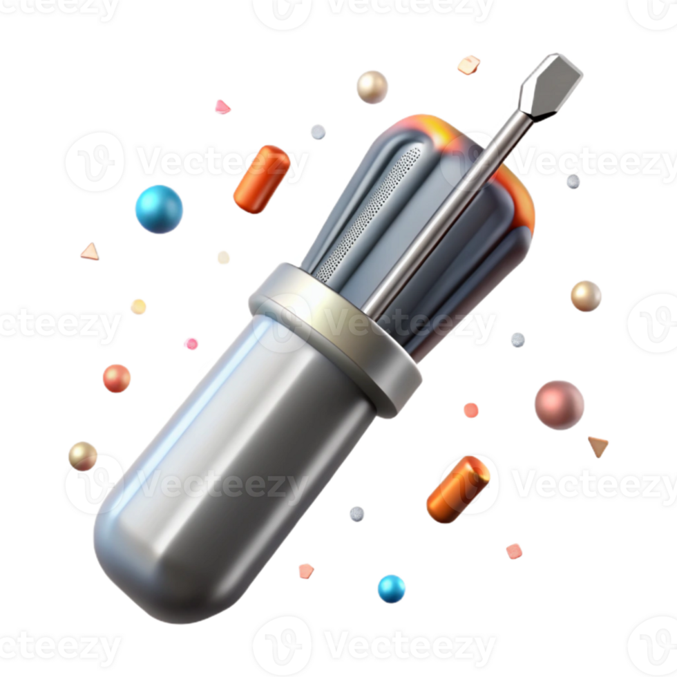 vibrant abstract Aluminum Screwdriver Transparent for Repair Projects exclusive png