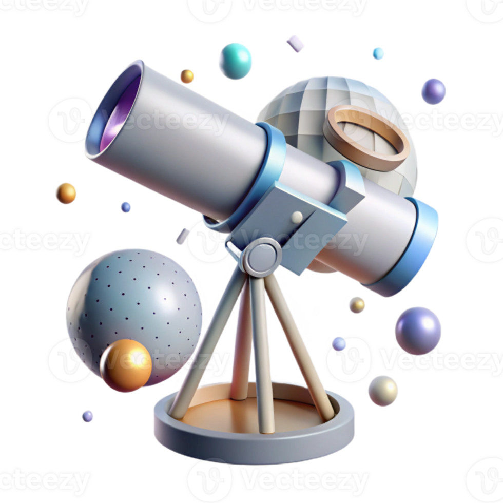 stunning classic Aluminum Telescope Structure Cutout for Astronomy Projects genuine png