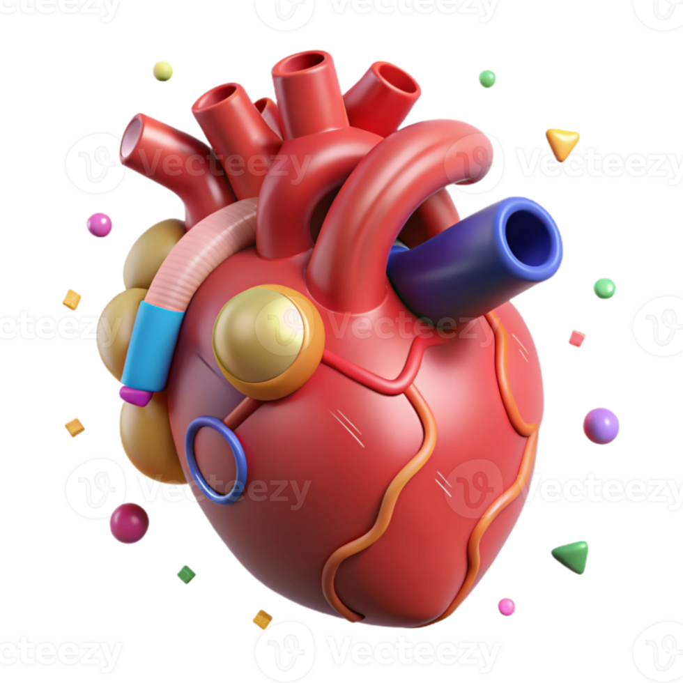stunning classic Anatomical Heart Organ Medical Icon Cutout for Educational Resources authentic png