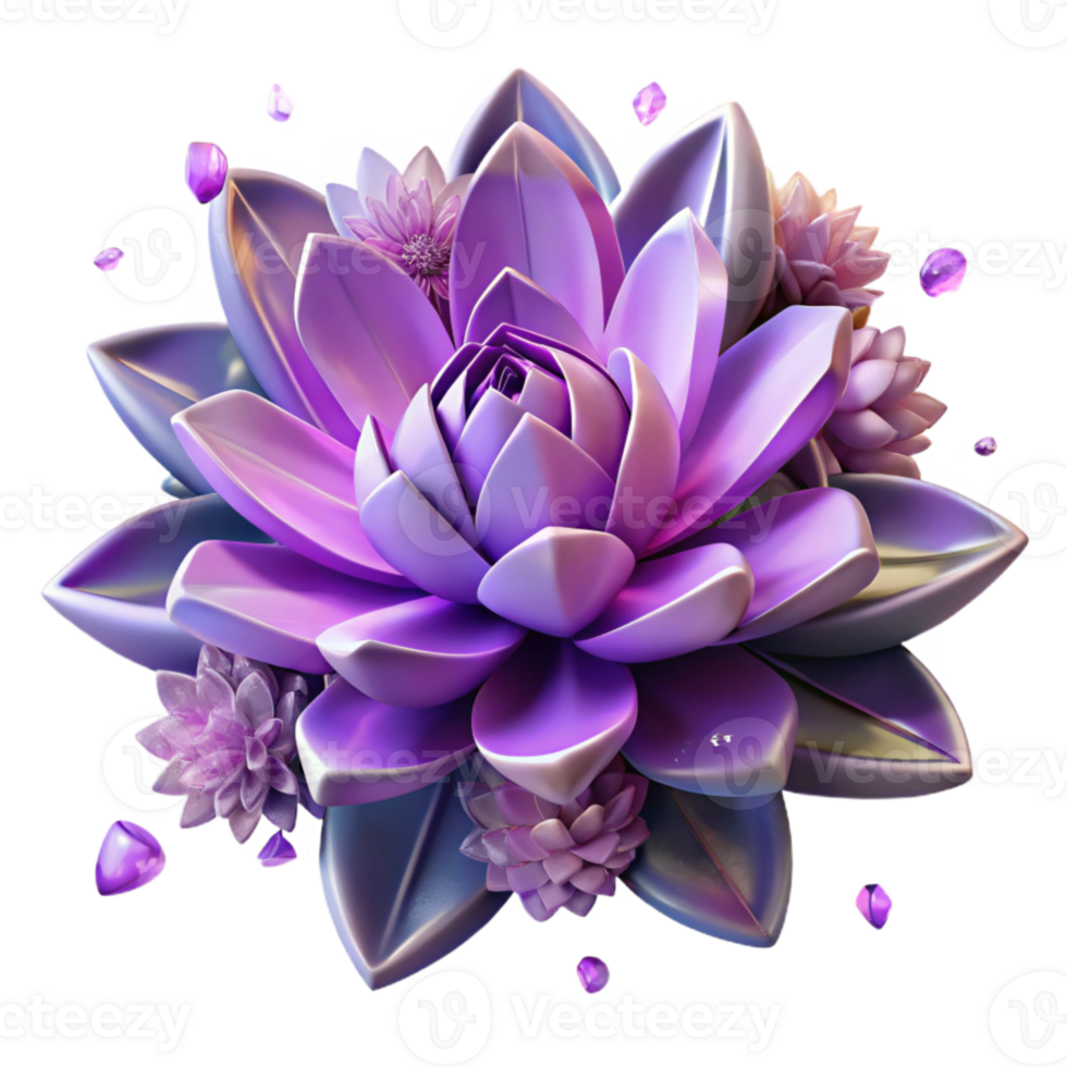 vibrant classic Amethyst Violet Flower Texture Delicate Floral Isolated genuine png