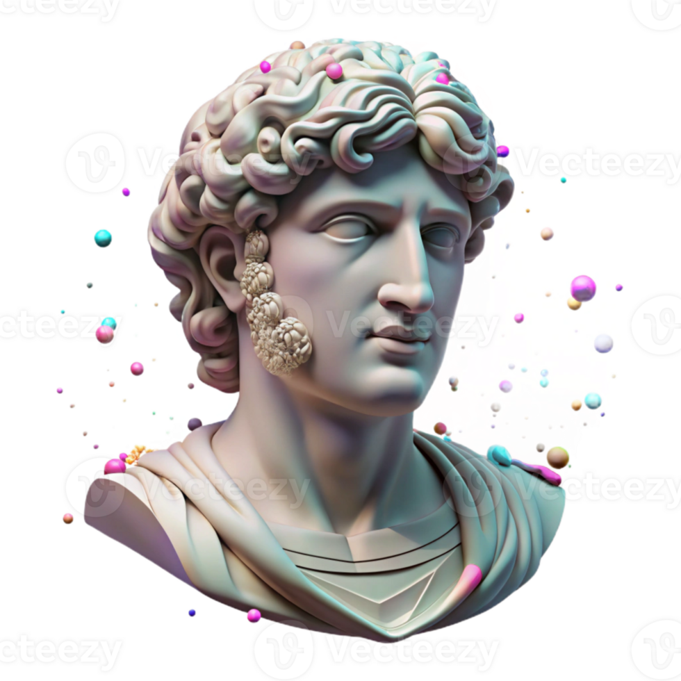 impressive modern Ancient Greek Statue Transparent for Educational Resources authentic png