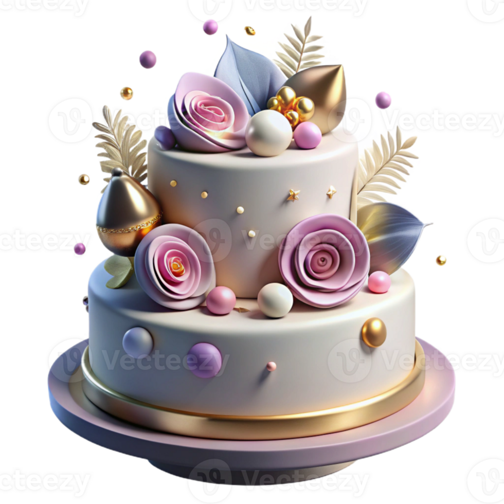 vibrant rustic Anniversary Cake with Topper and Flowers Transparent for Romantic Celebrations png