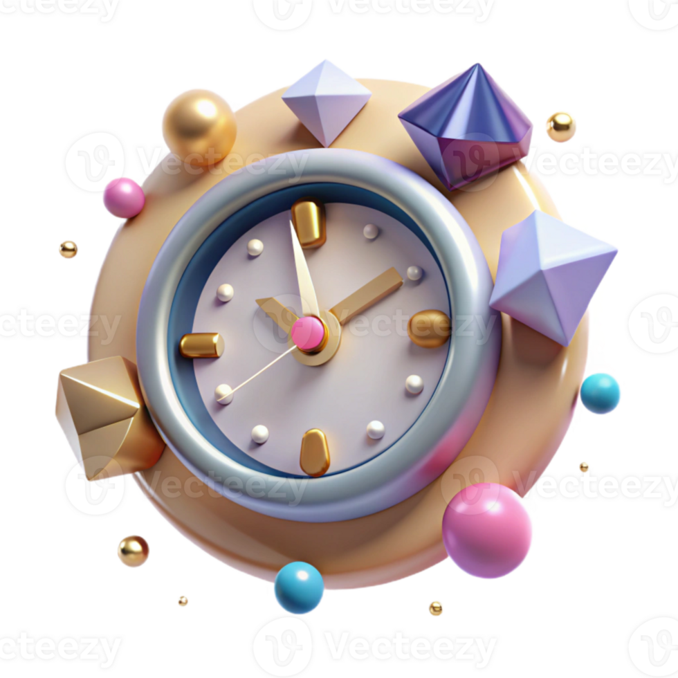 impressive contemporary Anniversary Clock Time Passing Symbol Isolated high resolution png