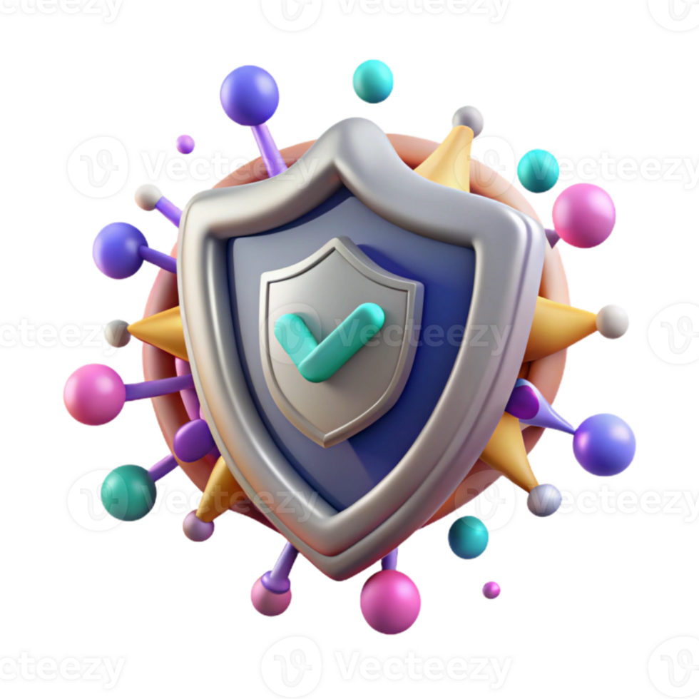 serene minimalist Antivirus Icon Computer Security Software Isolated for Cyber Defense professional png