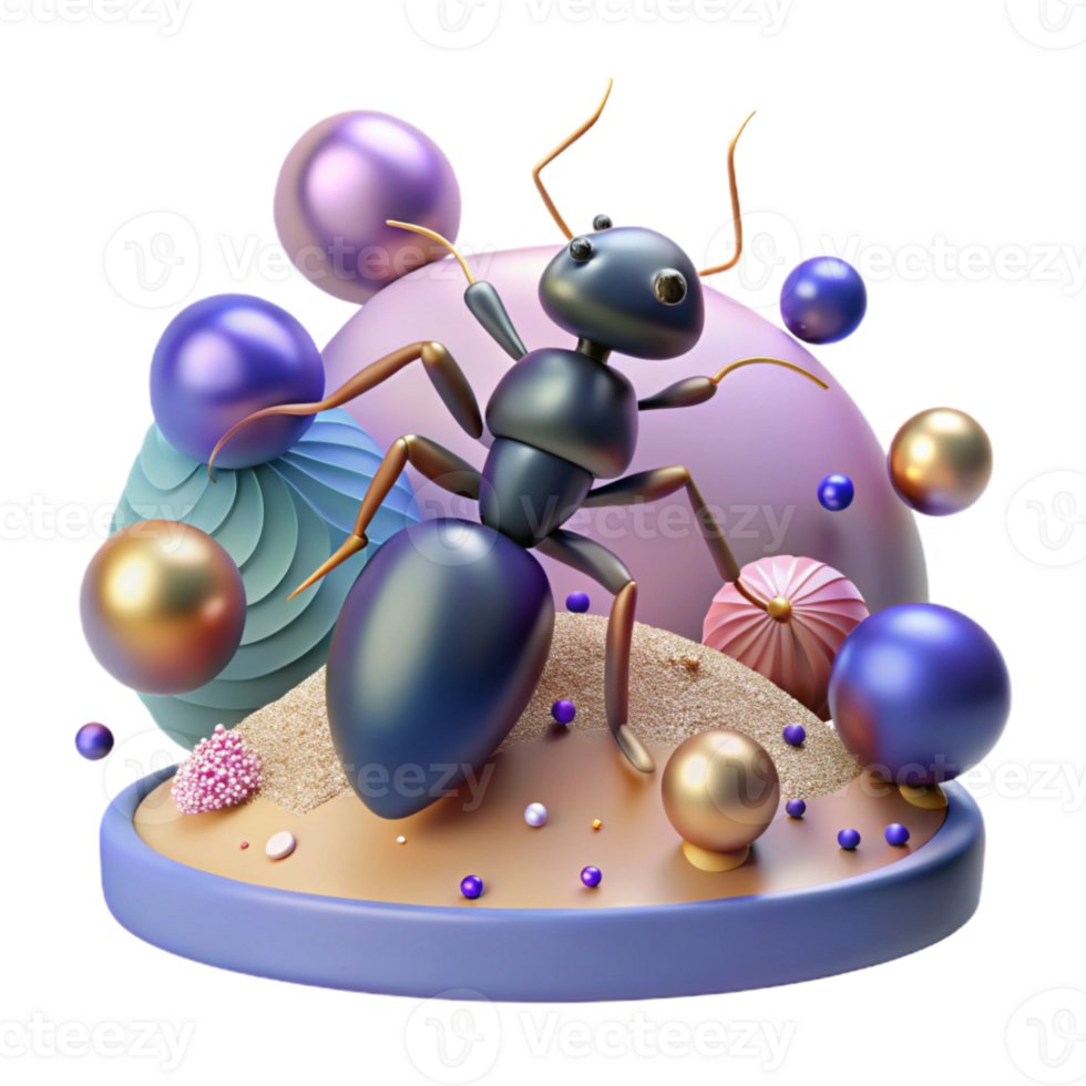 elegant abstract Ant Silhouette Colony Insect Isolated high resolution png