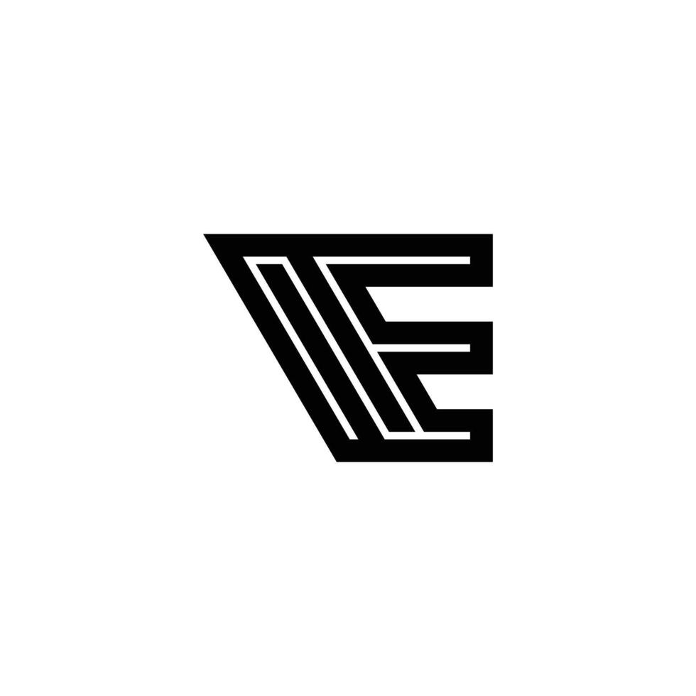 Innovative EN NE Typography Logo for Startups vector
