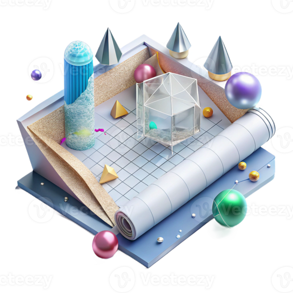 elegant vintage Architectural Blueprint Transparent for Building Design png