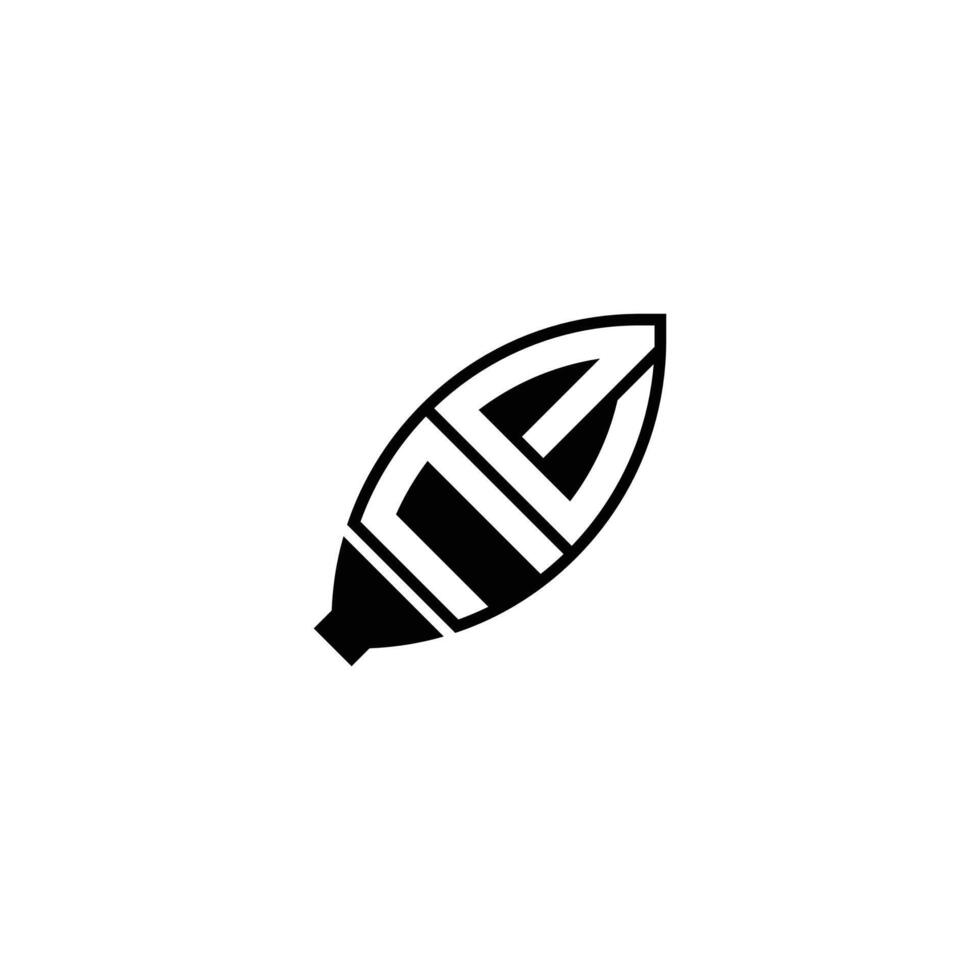 Exclusive EN NE Leaf Lettermark Logo for Distinct Identity vector