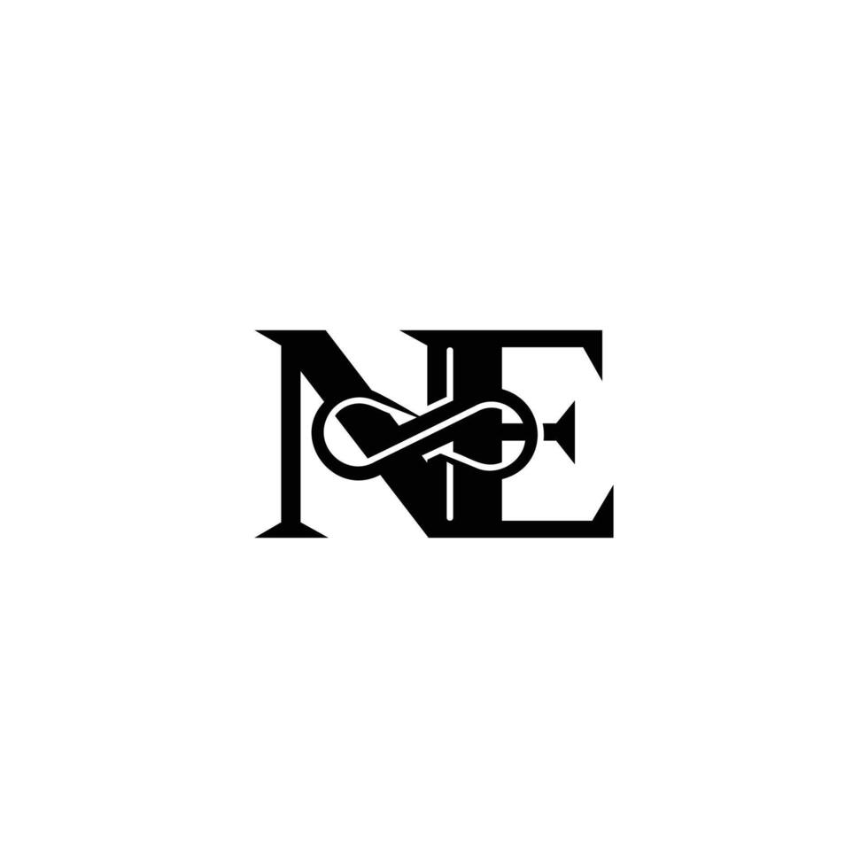 Professional and Timeless EN NE Infinity Logo for Branding Success vector
