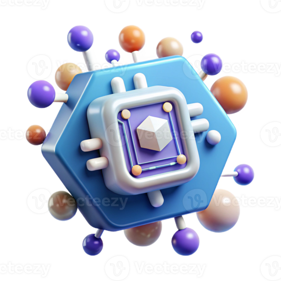 impressive creative Artificial Intelligence Icon Isolated for Technology or Ai Topics high resolution png