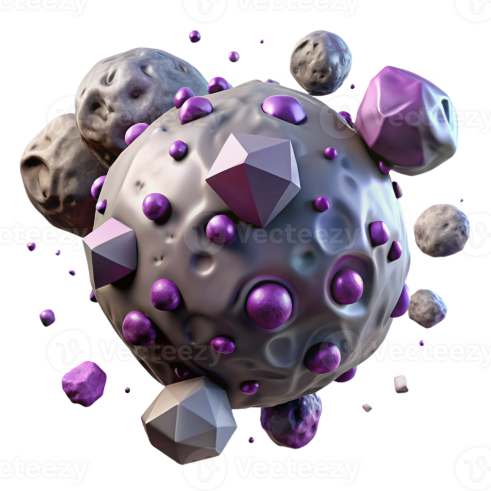 beautiful classic Asteroid Field Dense Rocks Transparent for Game Design high quality png