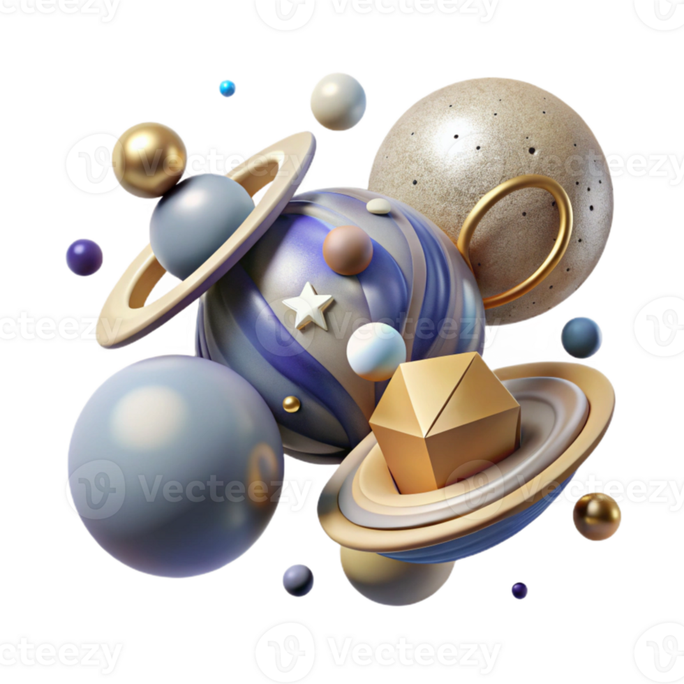 extraordinary creative Astronomy Icons Set Planets and Stars Cutout for Space Exploration png