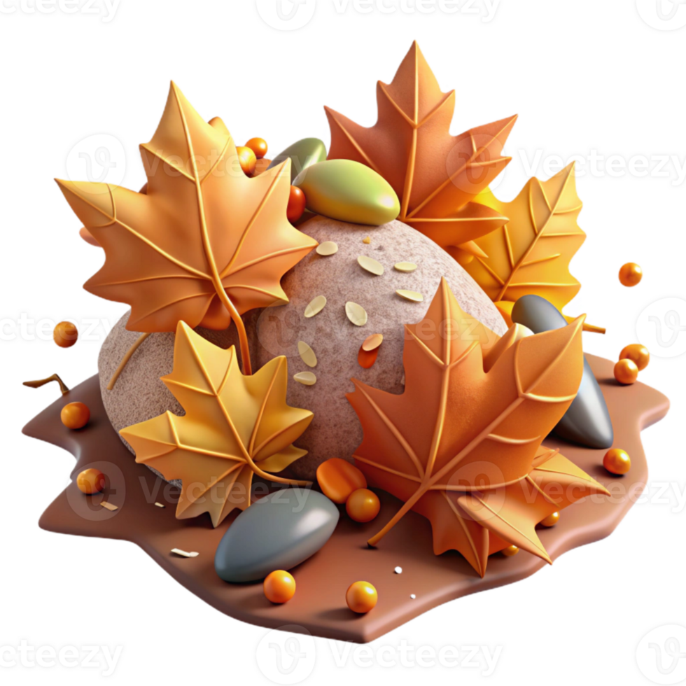 magnificent creative Autumn Fallen Leaves Pile Cutout for Seasonal Cleanup original png