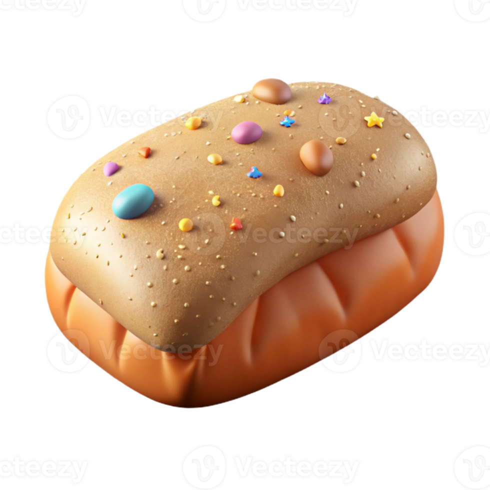 impressive minimalist Baked Bread Loaf Crusty Texture Transparent Bakery Website authentic png