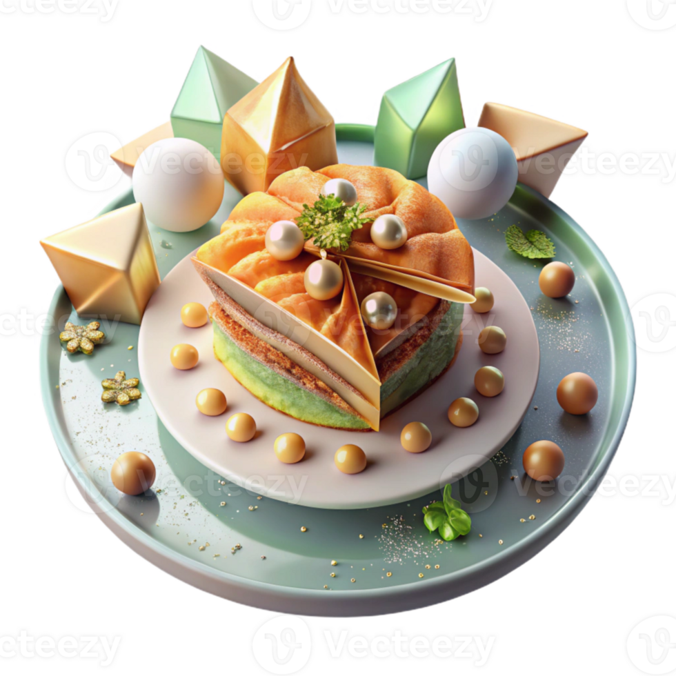 stunning creative Baklava Sweet Pastry Dessert Cutout Mediterranean Restaurant original png