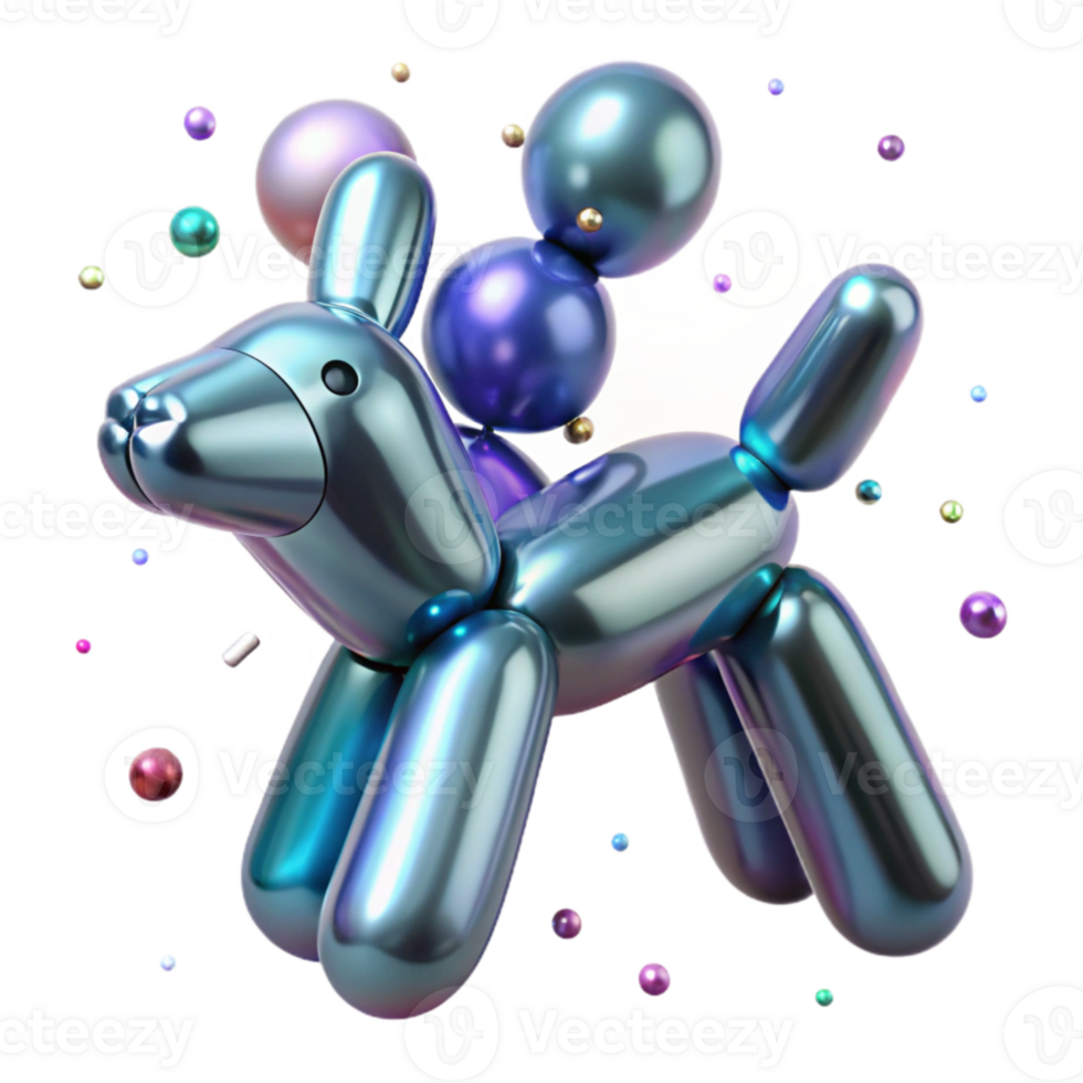 magnificent rustic Balloon Animal Dog Shape Isolated for Childrens Parties exclusive png