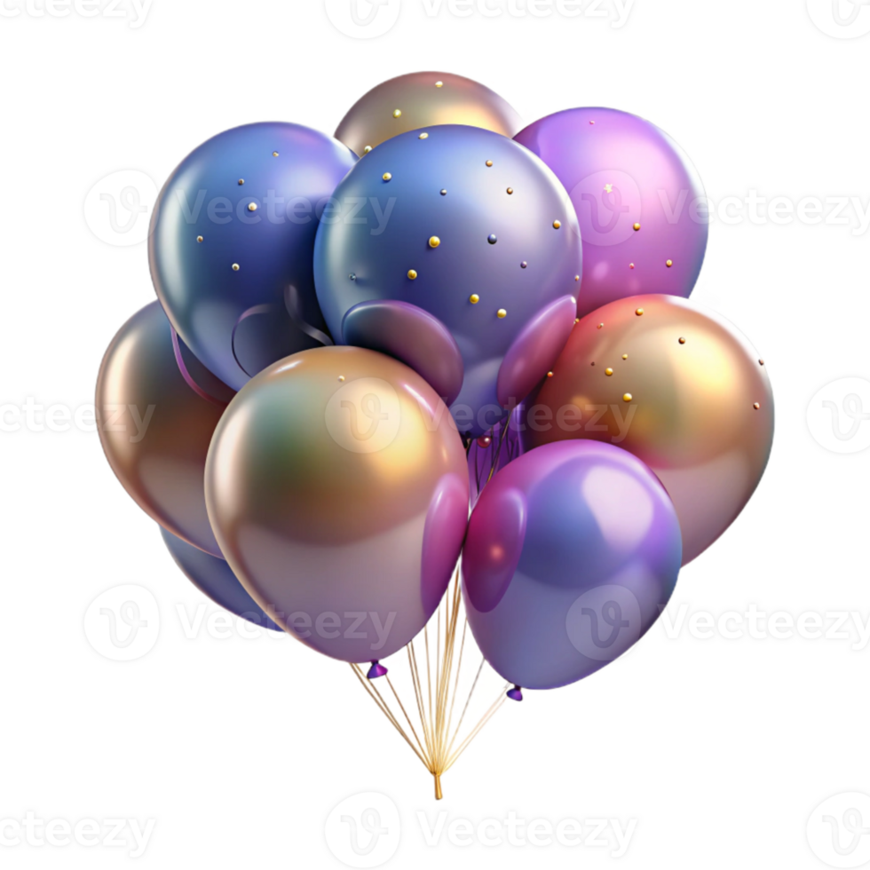 extraordinary minimalist Balloon Bunch Gradient Mesh Cutout for Smooth Blend png