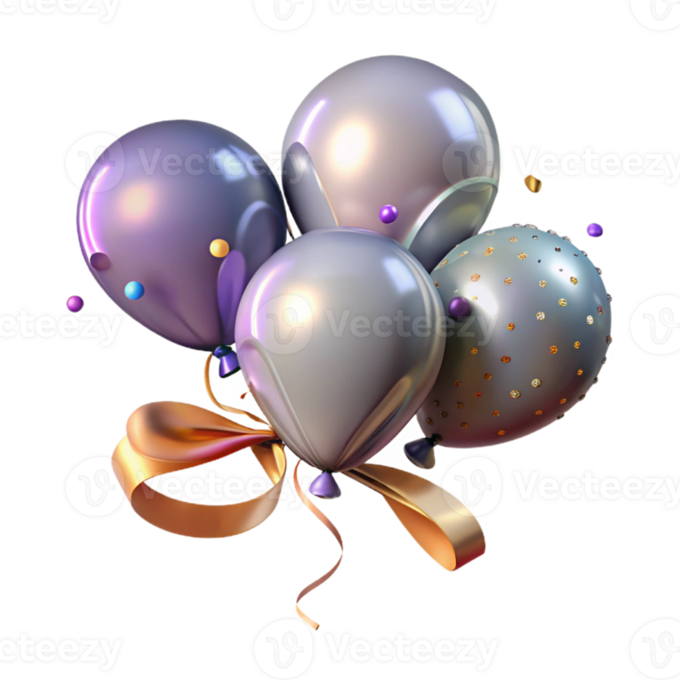 elegant artistic Balloon Weights Ribbon Tied Secure Transparent exclusive png