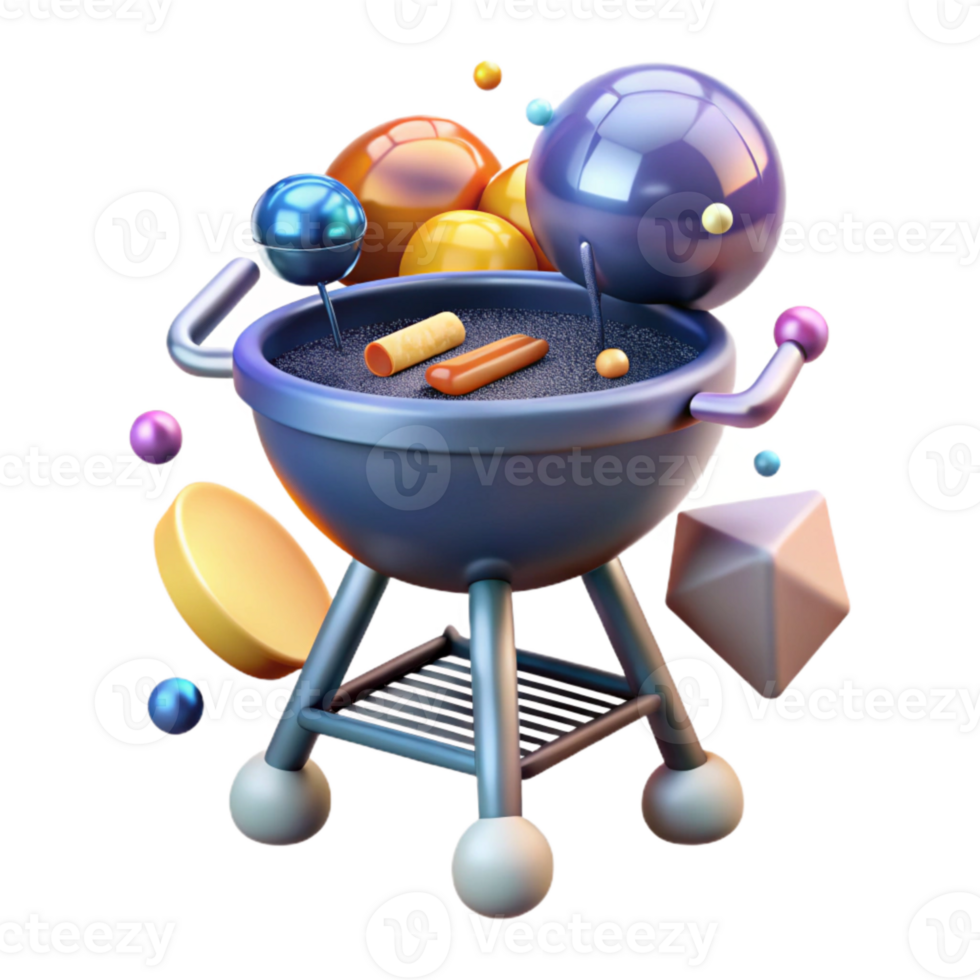 elegant vintage Barbecue Grill Isolated for Summer Cookouts authentic png