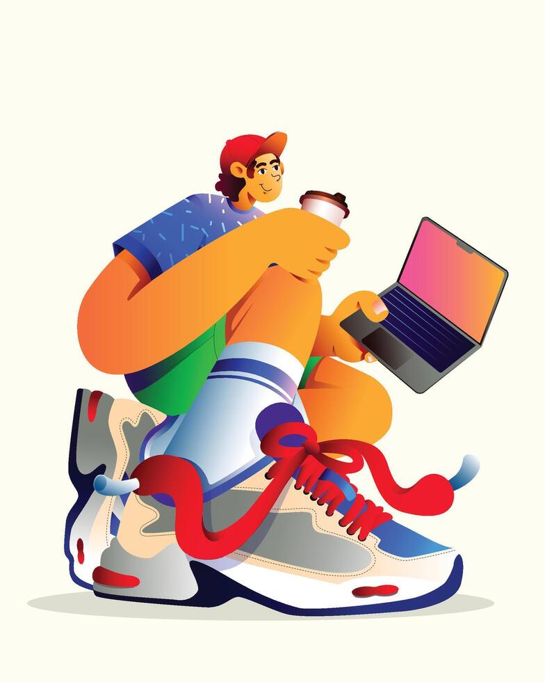 work flow anywhere vector