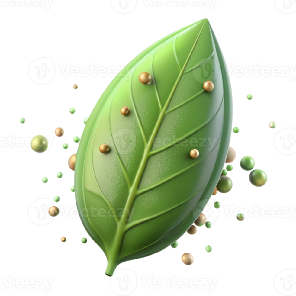 dramatic contemporary Bay Leaf Green Texture Aromatic Herb Isolated high resolution png