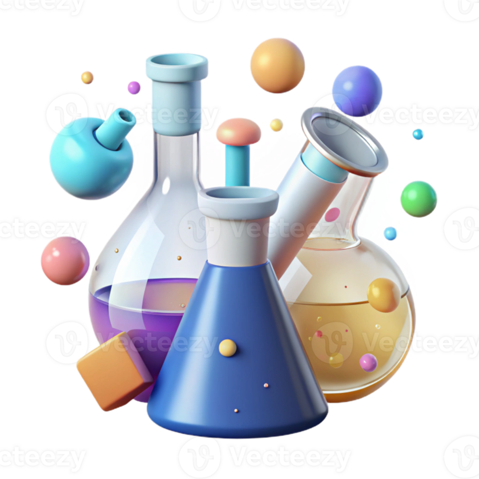 dramatic rustic Beaker Flask Chemical Equipment Cutout for Lab Illustrations detailed png