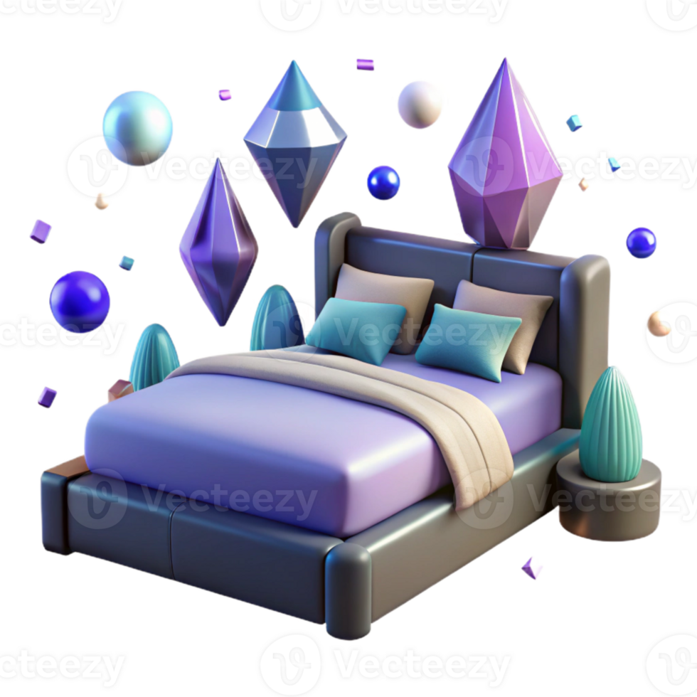 wonderful creative Bed Silhouette Icon Isolated for Bedroom Design authentic png