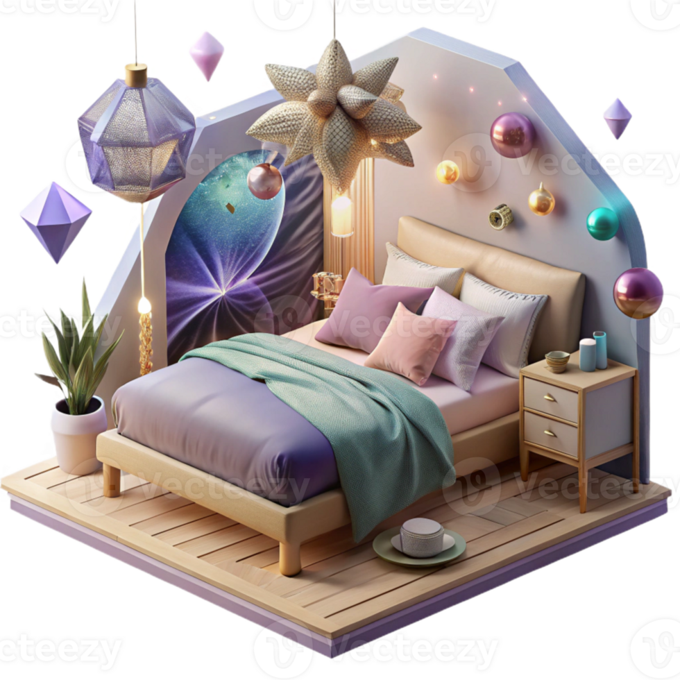 stunning traditional Bedroom Interior Cozy Bedding Arrangement Transparent authentic png