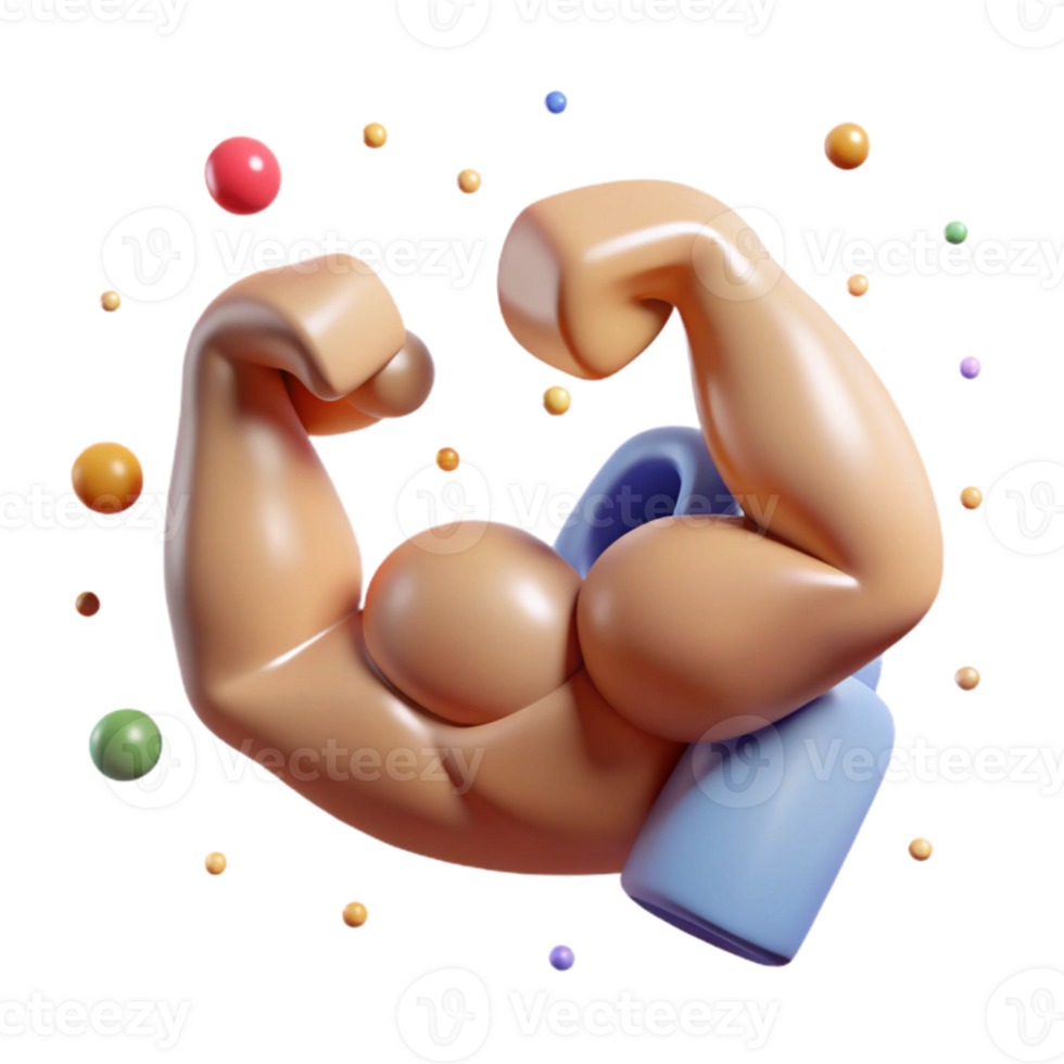 elegant vintage Biceps Muscle Anatomy Icon Cutout for Healthcare Graphics original png