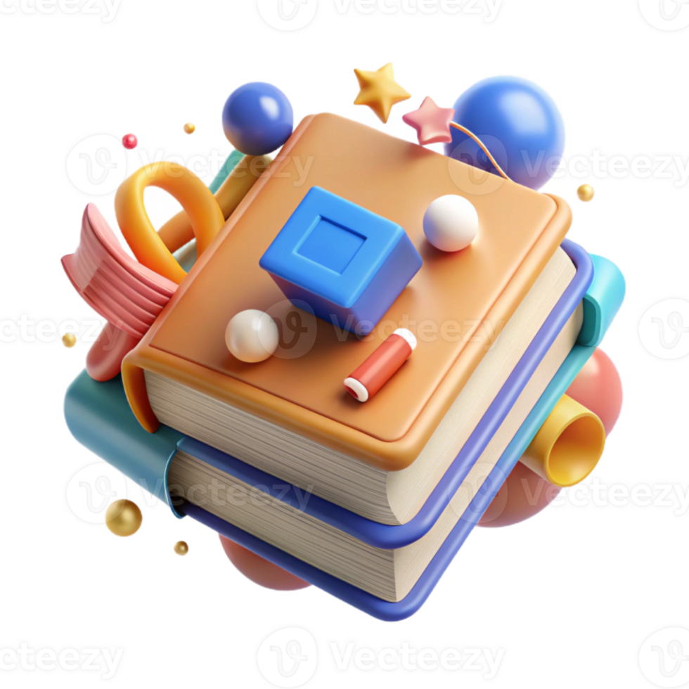 stunning creative Book Education Knowledge Isolated for School Projects detailed png