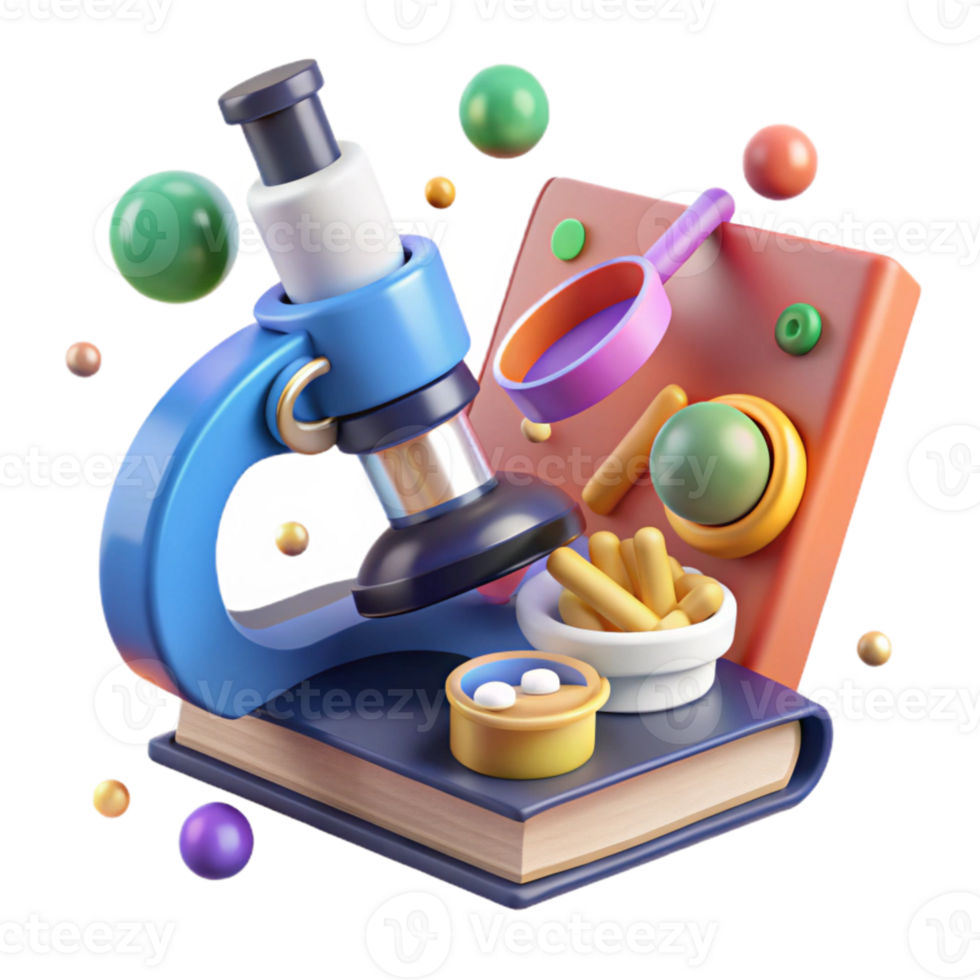 beautiful abstract Book with Compass and Binoculars Cutout for Exploration high quality png