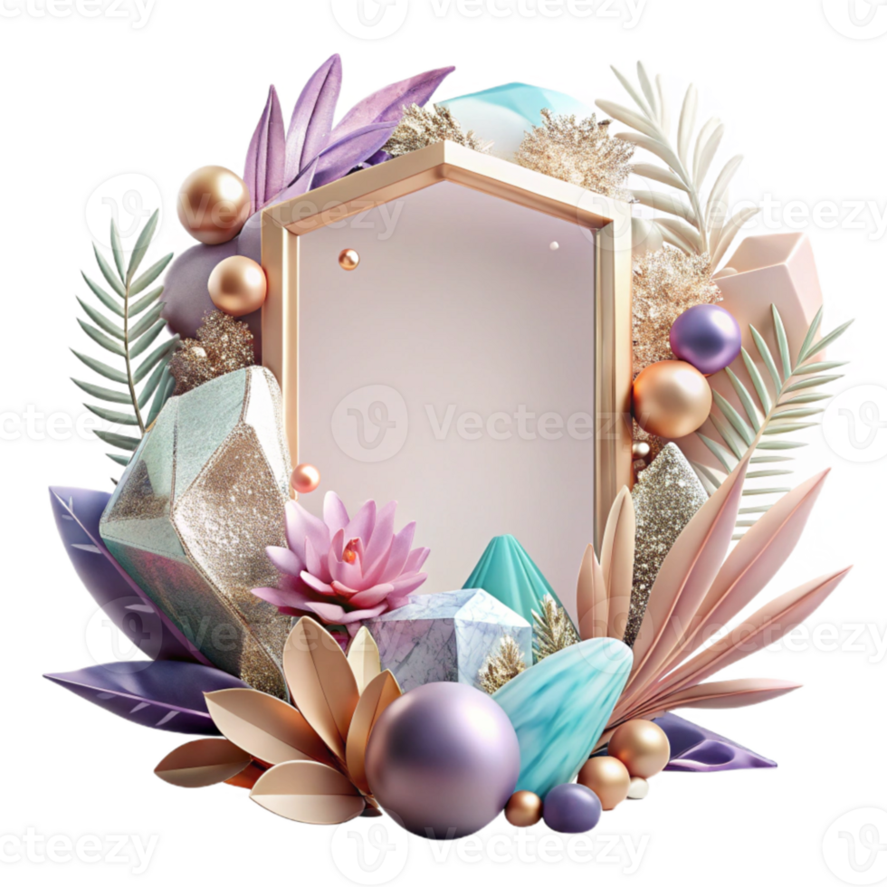 impressive creative Botanical Frame Transparent for Vintage Graphics premium png