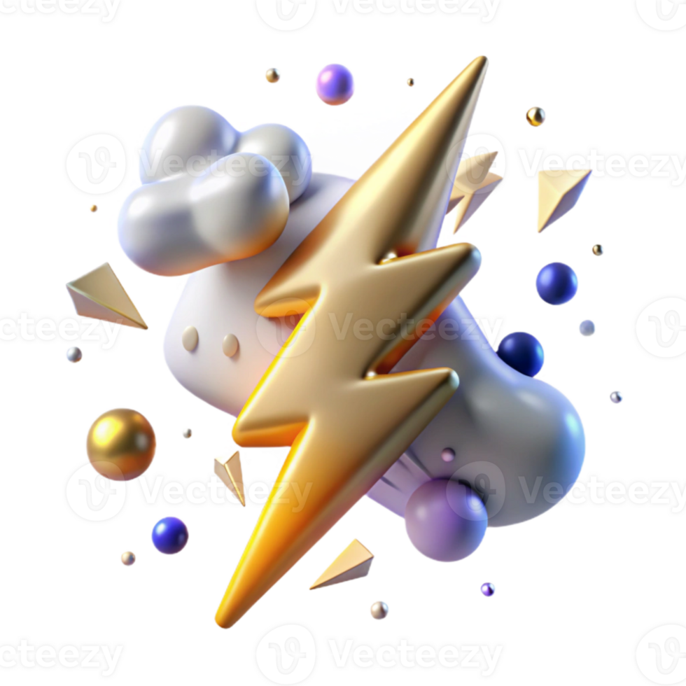 impressive contemporary Branching Lightning Strike Cutout for Dramatic Visuals professional png
