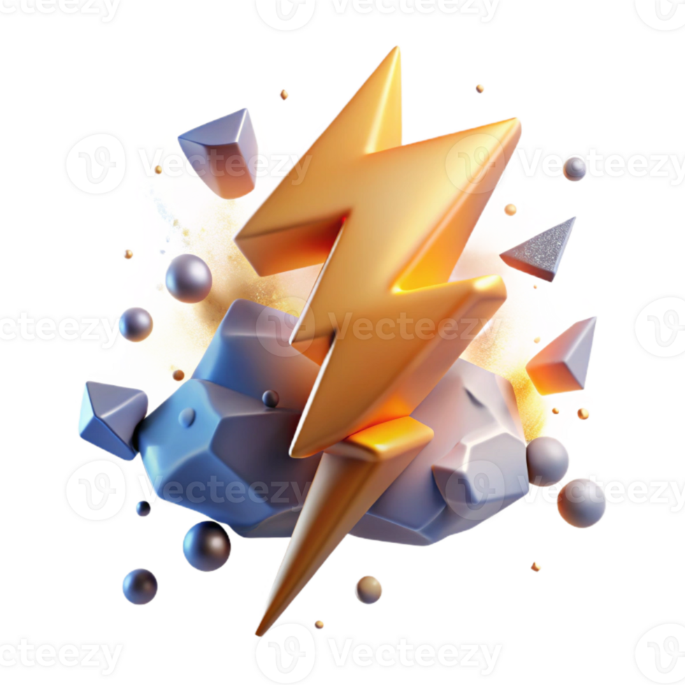 impressive creative Branching Lightning Strike Cutout for Dramatic Visuals exclusive png